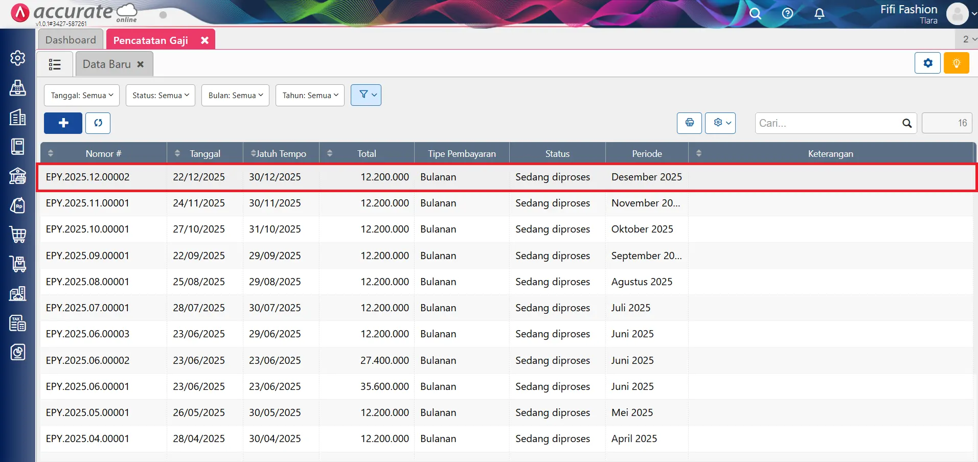 Catat & Hitung PPh 21 Desember Karyawan Tetap